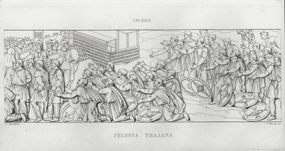 La Colonna Traiana (incisione) da Italian School