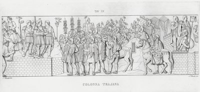 La Colonna Traiana (incisione) da Italian School