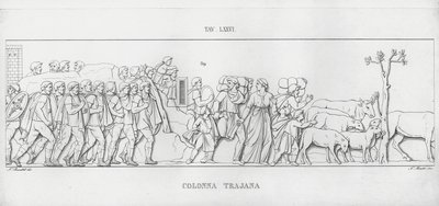 La Colonna Traiana (incisione) da Italian School