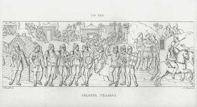 La Colonna Traiana (incisione) da Italian School