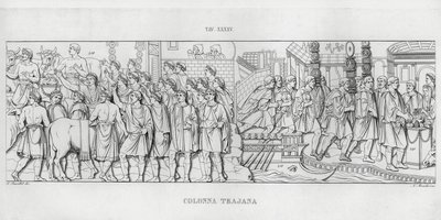 La Colonna Traiana (incisione) da Italian School