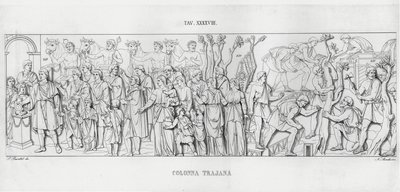 La Colonna Traiana (incisione) da Italian School