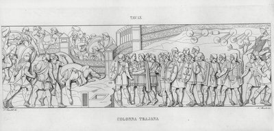 La Colonna Traiana (incisione) da Italian School