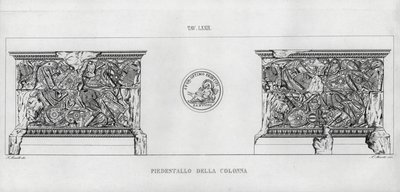 La Colonna Traiana (incisione) da Italian School