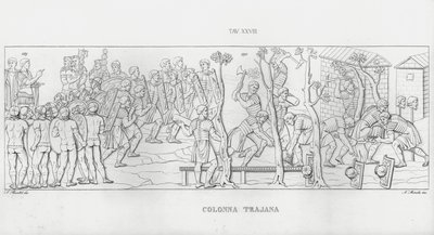 La Colonna Traiana da Italian School