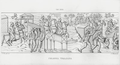 La Colonna Traiana da Italian School