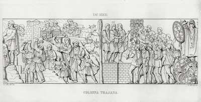 La Colonna Traiana da Italian School