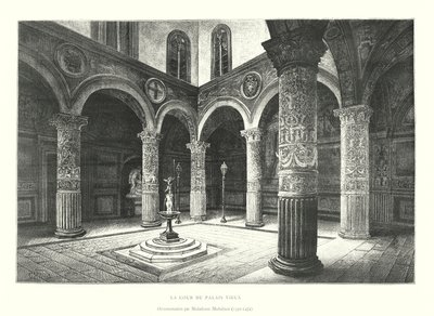 Il Cortile del Palazzo Vecchio, Ornamento di Michelozzo Michelozzi da Italian School