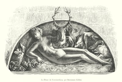 La Diana di Fontainebleau, di Benvenuto Cellini da Italian School