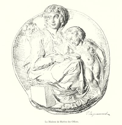 La Madonna di Marmo degli Uffizi da Italian School