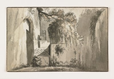 Paesaggio con rovine, inizio XIX secolo da Italian School