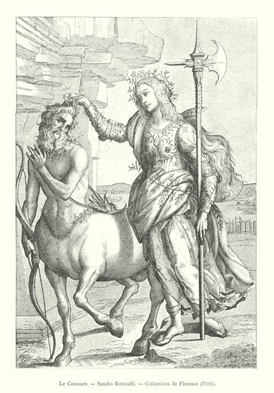 Le Centaure, Sandro Botticelli, Collections de Florence, Pitti da Italian School