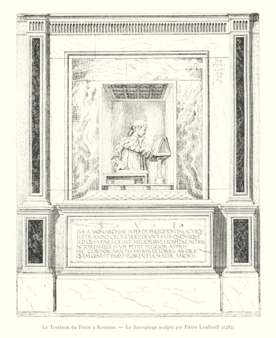 La Tomba di Dante a Ravenna, Il Sarcofago scolpito da Pietro Lombardi da Italian School