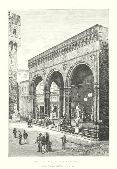 Loggia dei Lanzi, Piazza della Signoria, Andrea Orcagna, architetto da Italian School