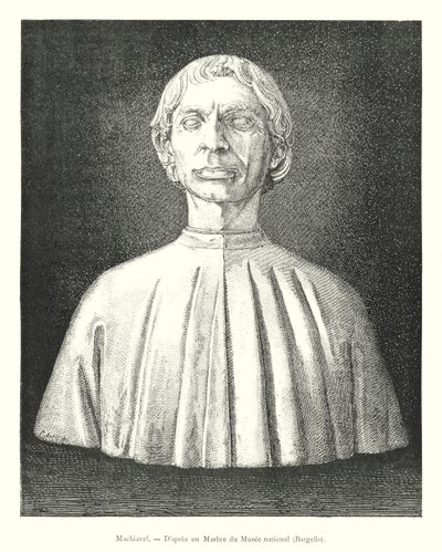 Machiavelli, secondo un marmo del Museo nazionale, Bargello da Italian School