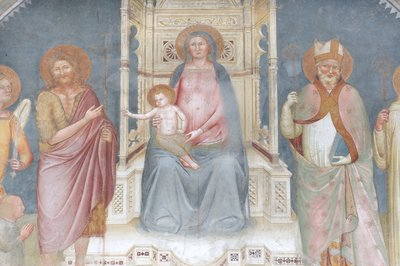 Madonna col Bambino, Angelo Gabriele, San Giovanni Battista, Sant
