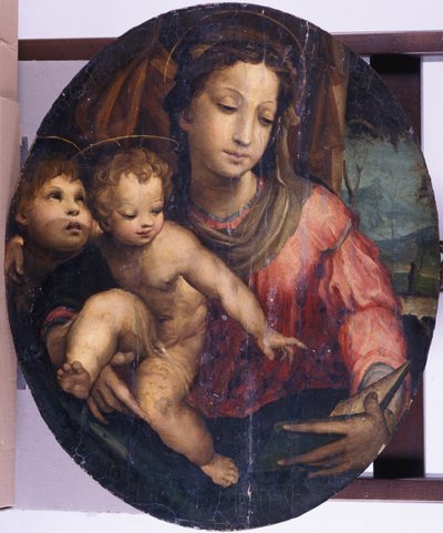 Madonna con Bambino e Giovanni Battista, 1546-55 da Italian School