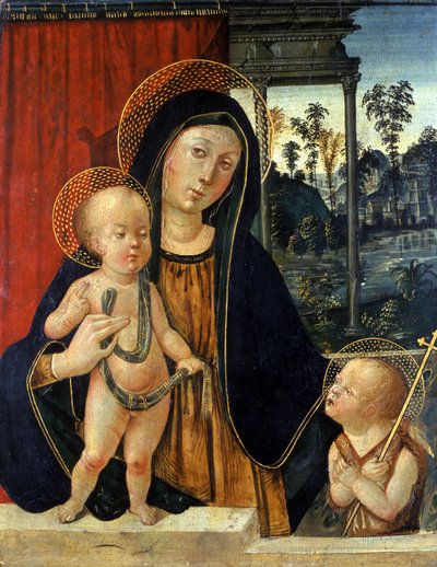 Madonna col Bambino e il giovane San Giovanni Battista da Italian School