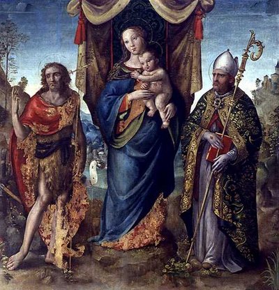 Madonna col Bambino e santi da Italian School