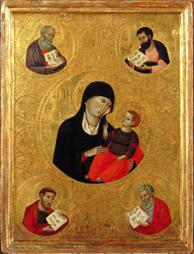 Madonna col Bambino e i quattro evangelisti da Italian School