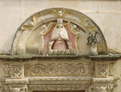 Madonna della Misericordia, (dettaglio) da Italian School