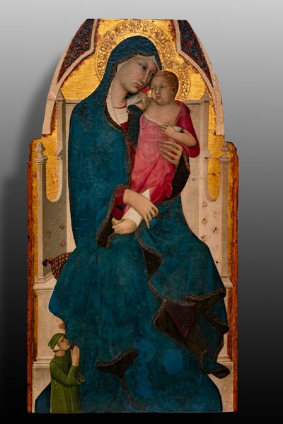 Madonna con Bambino e donatore, secondo decennio del XIV secolo da Italian School