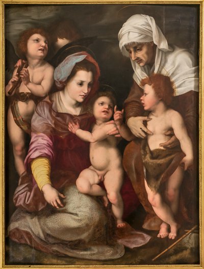 Madonna con Bambino Gesù, Sant