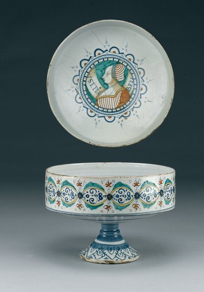 Coppa in maiolica, Deruta, c.1520 da Italian School