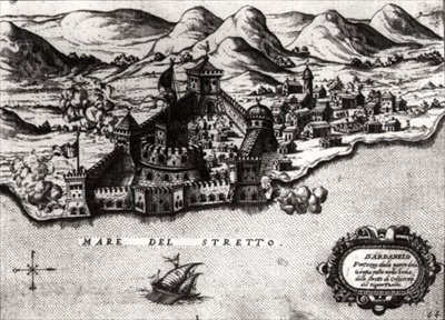 Mappa dei Dardanelli, una conquista veneziana e roccaforte contro i turchi da Italian School