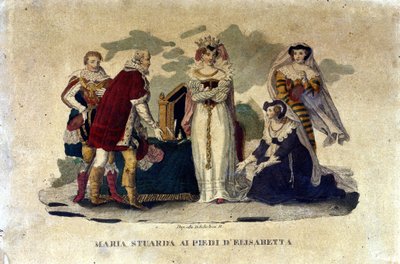 Maria Stuarda ai piedi di Elisabetta I, nell