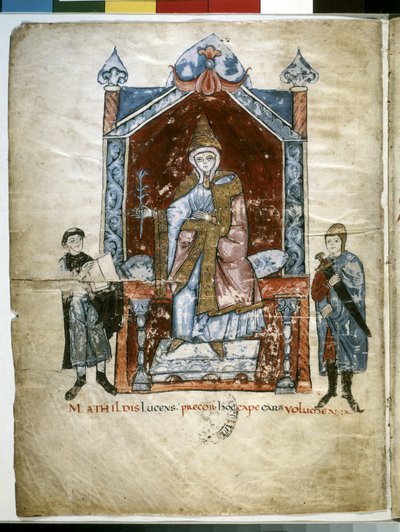 Matilde di Toscana: incoronata Matilde di Canossa da Italian School