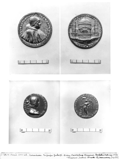 Medaglie raffiguranti Papa Giulio II (1443-1513) con San Pietro di Caradosso e Isabella d