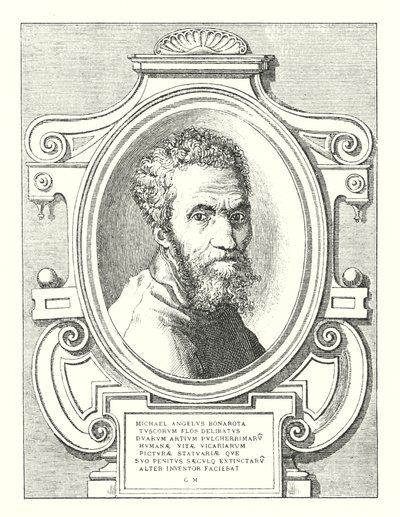 Michelangelo Buonarroti, fiore dei Toscani, maestro delle due arti più belle della vita umana, pittura e scultura, inventore di un