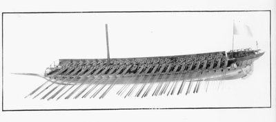 Modello di una trireme veneziana da Italian School