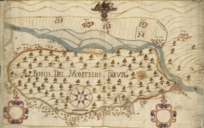 Montello, mappa, XVIII secolo, Veneto, Italia da Italian School