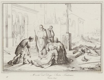 Morte del Doge Pietro Tradonico, 864 da Italian School