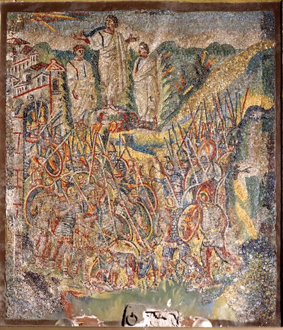 Mosè sul Monte Sinai (mosaico) da Italian School