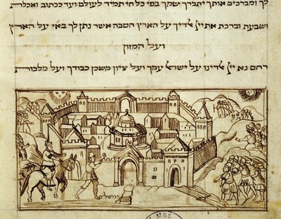 Ms.C.A.2795 La città sacra di Gerusalemme, dalla Storia del popolo ebraico da Italian School