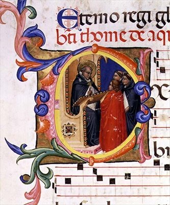 Ms 559 f.285v Iniziale istoriata 