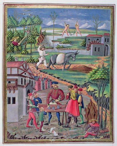 Lavoro e gioco in campagna da Italian School