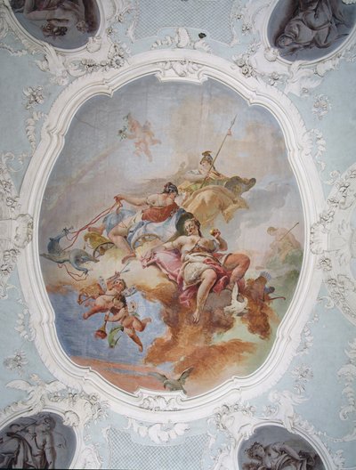 Scena mitologica con Venere, Giunone e Minerva da Italian School