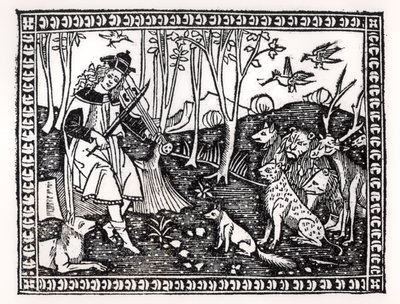 Orfeo che suona per gli animali, 1500 da Italian School