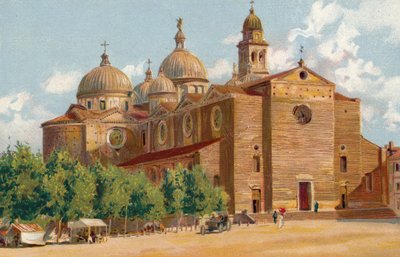 Padova / Padua: Basilica di S Giustina (chromolitho) da Italian School