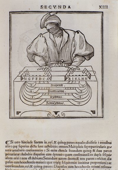 Pagina di Musica teorica di Lodovico Fogliani (1475?-1542) da Italian School