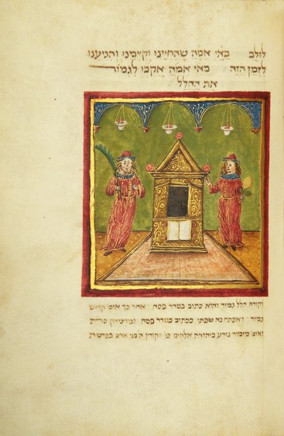 Pagina da un Machzor, Toscana, probabilmente Firenze da Italian School