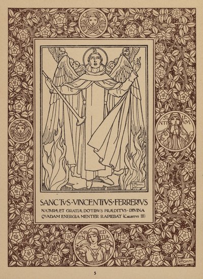 Pagina della brochure del San Domenico Palace Hotel, Taormina (litografia) da Italian School