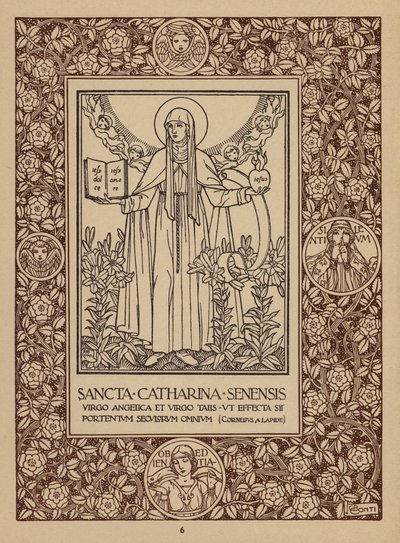 Pagina della brochure del San Domenico Palace Hotel, Taormina (litografia) da Italian School