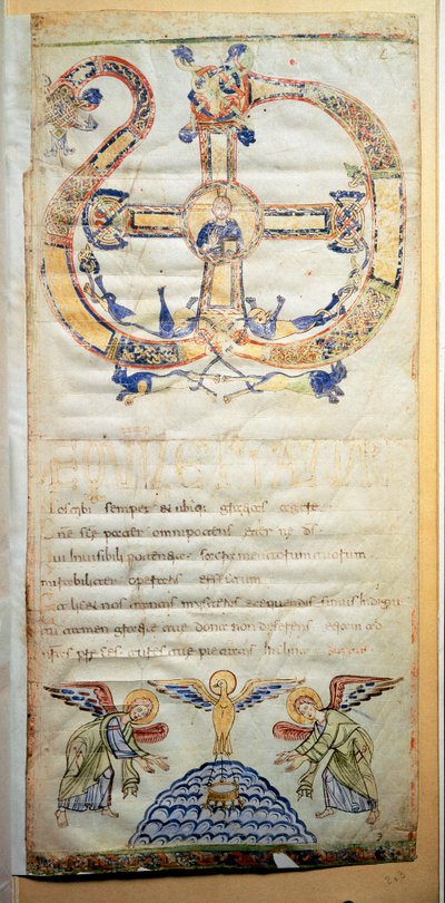Pagina di un Pontificale contenente le preghiere e le cerimonie da eseguire dall