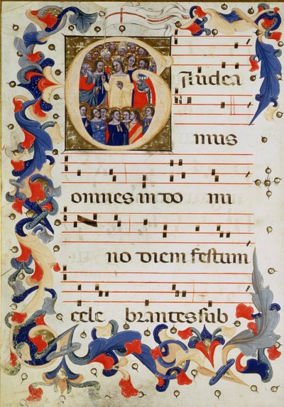 Pagina di notazione musicale con un