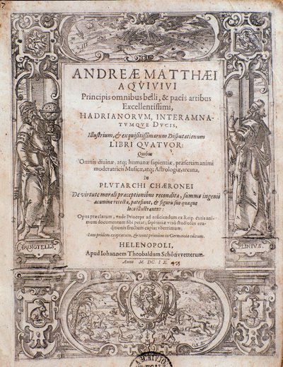 Pagina tratta da Principi omnibus belli di Andrea Matteo Acquaviva da Italian School